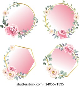 floral invitation frame background for wedding, anniversary and many more