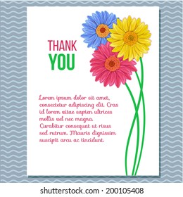 Floral invitation greeting card. Can be used for banner, invitation, wedding card,  scrapbooking and others.