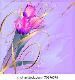 floral invitation for life events