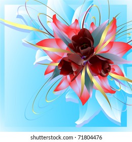 floral invitation for life events