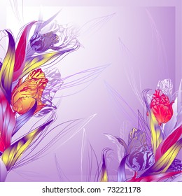 floral invitation for life events