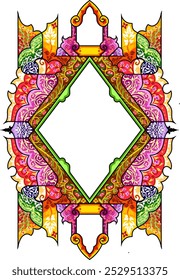 Floral Islamic Indian Arts Border