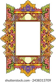 Floral Islamic Turkish Arts Border 