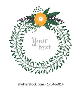 Floral ivy frame 