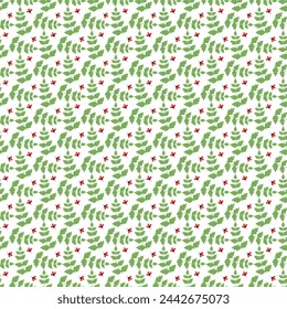Diseño de patrón de vector sin fisuras de la alegría floral