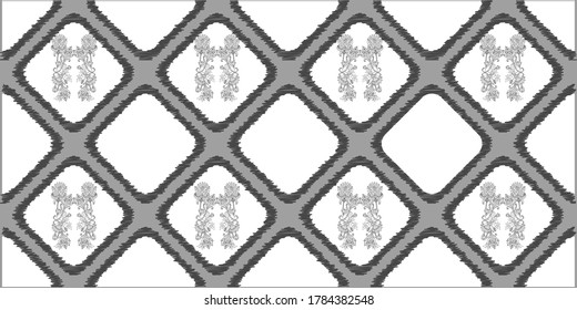floral kalamkari ornament pattern Vector surface design for fabric, apparel textile, book, interior, wallpaper, phone case