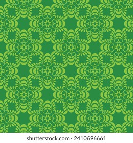 Floral Kaleidoscope Harmony: Seamless Geometric Pattern Design