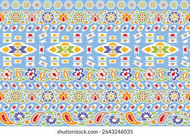Floral Kaleidoscopic mosaic seamless texture or background