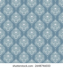 Floral Kaleidoscopic mosaic seamless texture or background