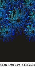 floral  label  graphic design vector art