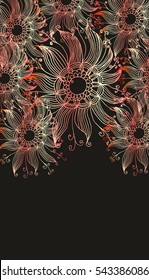 floral  label  graphic design vector art