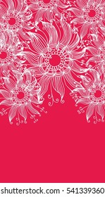 floral label vector art