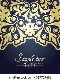 Floral lace illustration. Vector illustration.
