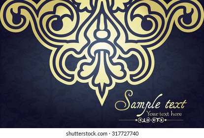 Floral lace illustration. Vector illustration.