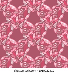 Floral Lace Line  pattern vector