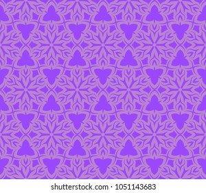 Floral lace ornament. Modern geometric pattern. Seamless vector illustration. For wallpaper, invitation, decor, fabric.