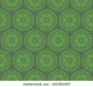 Floral lace ornament. Modern geometric pattern. Seamless vector illustration. For wallpaper, invitation, decor, fabric.