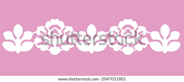 Floral lace ornament.\
Vector illustration.