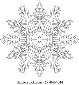 Floral lace ornament vector isolated on white background. Circular pattern in form of mandala for decoration, henna, tattoo, wedding invitation. 
