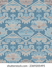 Floral Lace Pattern Abstract, Seamless Vector
