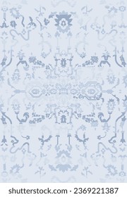Floral Lace Pattern Abstract, Seamless Vector