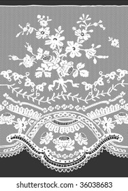 floral lace pattern in vector