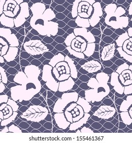 floral lace seamless background