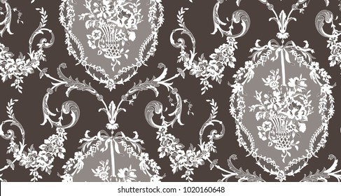 floral lace seamless pattern