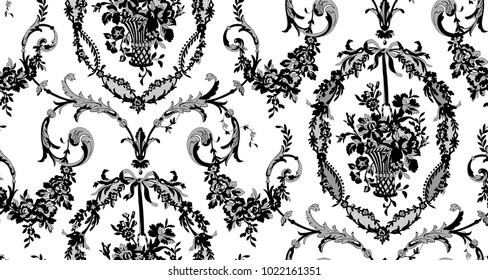 floral lace seamless pattern