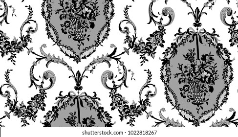 floral lace seamless pattern