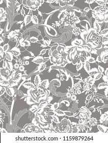 floral lace seamless pattern