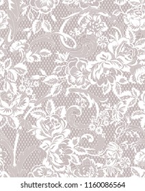 Floral Lace Seamless Pattern