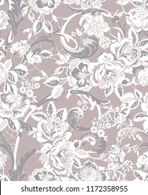 floral lace seamless pattern