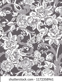 floral lace seamless pattern