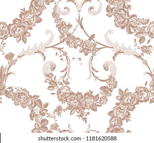 floral lace seamless pattern