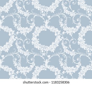 floral lace seamless pattern