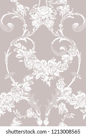 floral lace seamless pattern