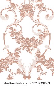 floral lace seamless pattern