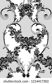 floral lace seamless pattern