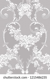 floral lace seamless pattern