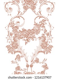 floral lace seamless pattern