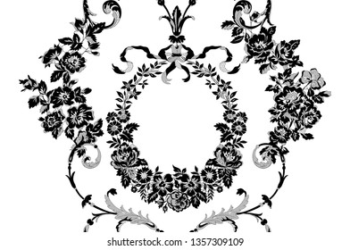 floral lace seamless pattern