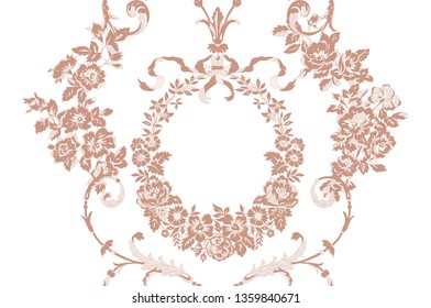 floral lace seamless pattern