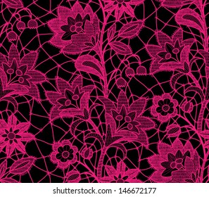 Floral lace seamless pattern.