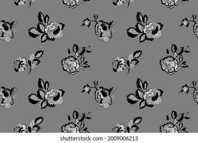 patrón sin fisuras de encaje floral, vector