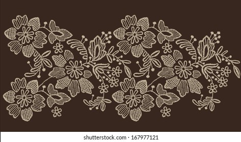 Floral Lace Vector Pattern