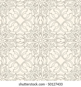 floral lattice pattern in modern style