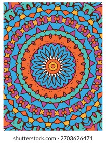 Floral Layers in a Detailed Mandala Pattern Design
