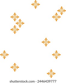 Arte vectorial de borde de hoja floral