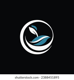 Floral Leaf Concept Environmental Green Logo